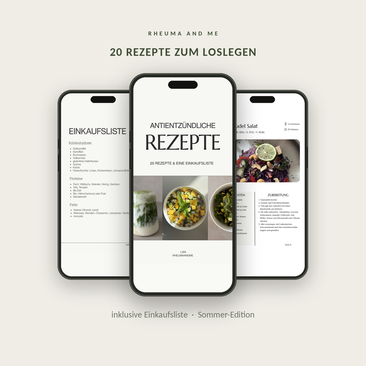 20 antientzündliche Rezepte - Sommer Edition 10% Sale